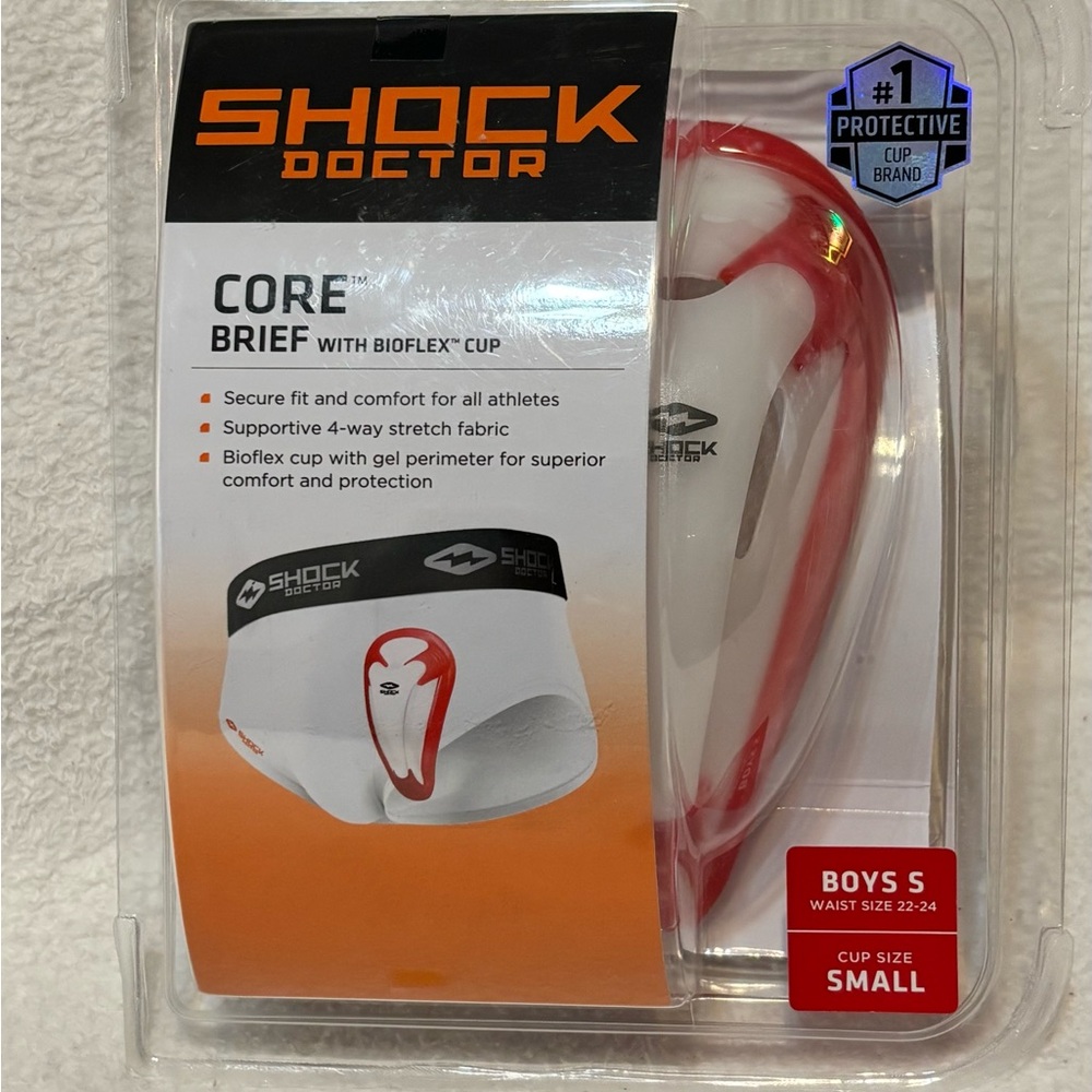 Shock Doctor Core Brief with Bioflex Cup small for kids